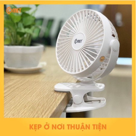 Quạt Sạc Comet CRF0705 (5W) ❤️ FREESHIP ❤️ - Hàng chính hãng - tiện lới cho người dùng làm mát cực nhanh