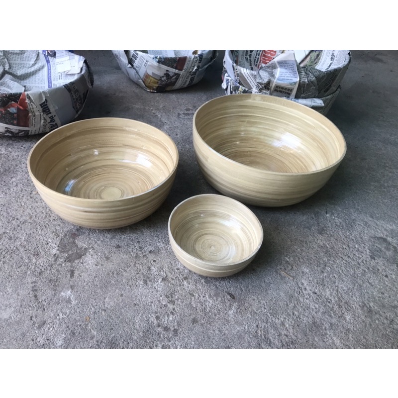 Chậu tre ngâm tay làm nail sezi 15cm