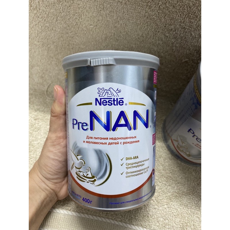 [HÀNG NGA] Sữa PRE NAN Nga cho trẻ sinh non 400gr