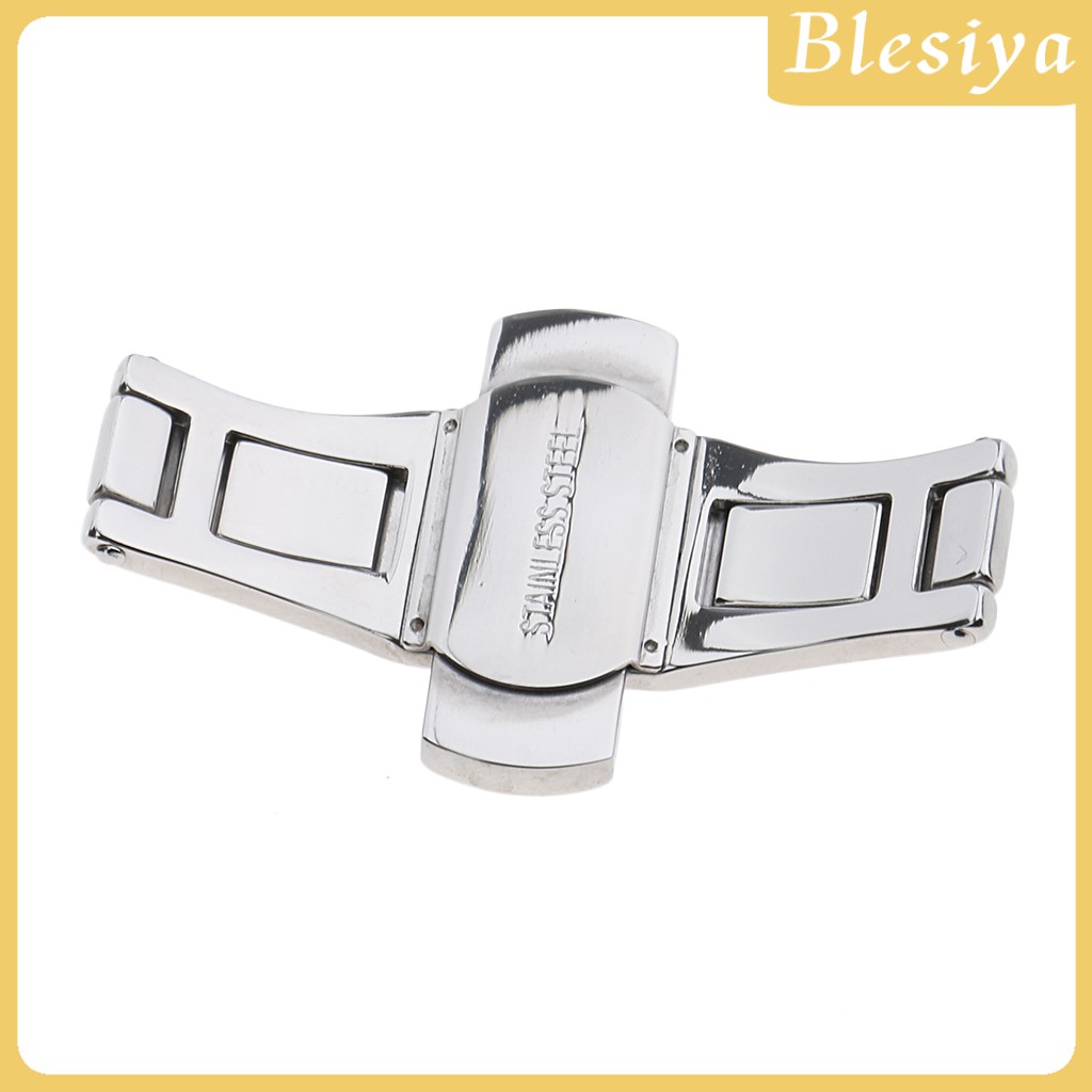 [Blesiya] Khóa Đồng Hồ Đeo Tay Bấm Đôi Hình Bướm Có Thanh Lò Xo