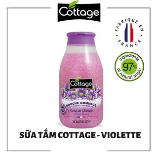 Sữa tắm Cottage Violet 270ml - Dưỡng Thể, Hương Nước Hoa Pháp, Trắng Da - Chính Hãng Pháp