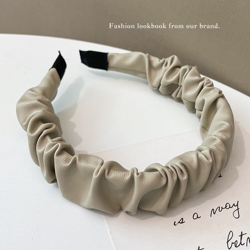 Băng đô da PU phong cách Hàn Quốc