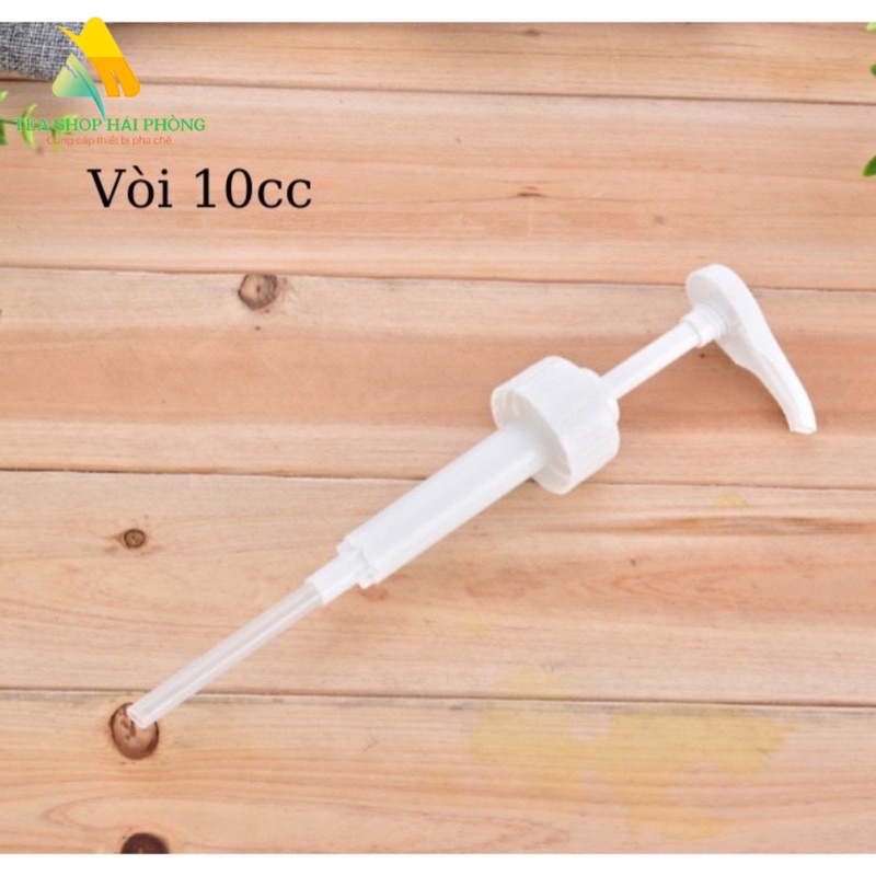 [GIÁ SỈ] Vòi bình pump thủy tinh bơm 1 lần 10ml - Bình bơm đường ,  siro , sốt - Thiết bị pha chế