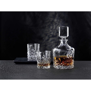 (Hàng Đức) Set pha lê Whisky 1 bình 750 ml 2 cốc 365 ml 101984