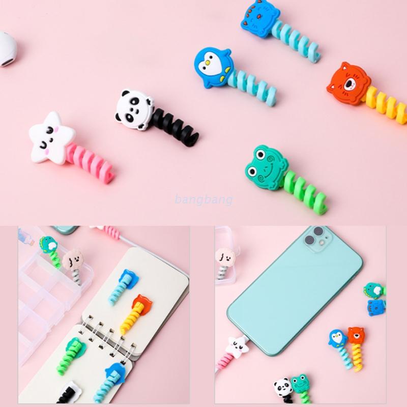 Set 2 phụ kiện bảo vệ dây cáp sạc USB bằng silicone