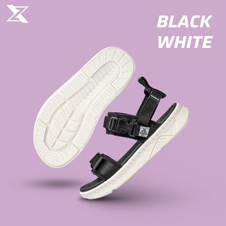 Giày Sandal unisex ZX Bubble D Code 2714 màu Black White Nam nữ - tháo quai sau thành dép thumbnail
