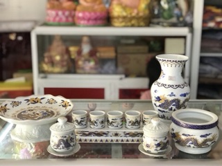 Combo đồ thờ cúng rồng xanh