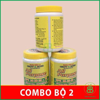 Phân bón lá cho hoa lan, cây cảnh Growmore 20-20-20 100gr 2 HỦ
