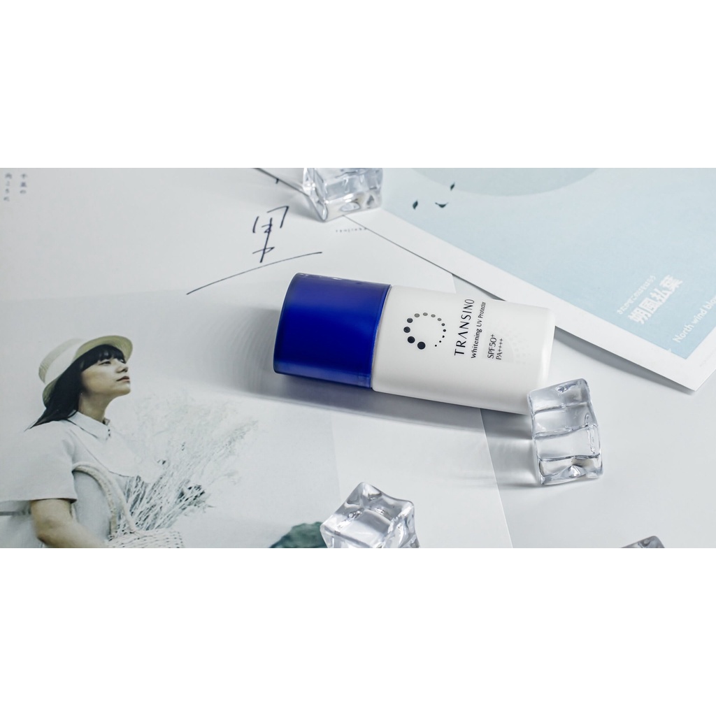 Kem chống nắng dưỡng ngày Transino Whitening UV Protector SPF50+/PA++++ trắng da giảm thâm nám Nhật Bản
