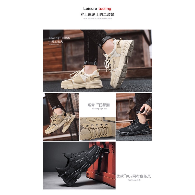 Giày thể thao thoáng khí chống thấm nước chống trượt thời trang mùa hè dành cho nam