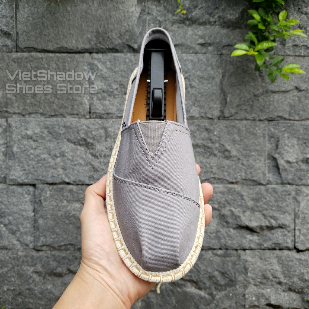 Slip on cói nam - Giày lười vải nam cao cấp - Vải thô 3 màu đen, xám và trắng ngà - Mã SP 2929 | BigBuy360 - bigbuy360.vn