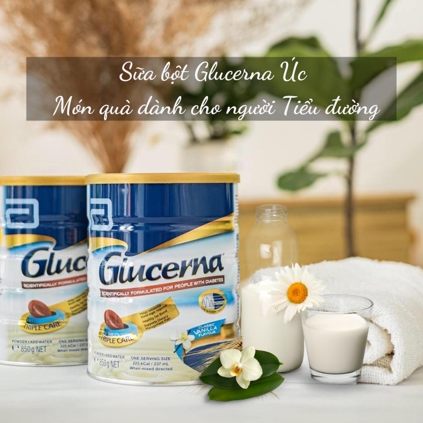 Sữa Glucerna 850gr Úc dành cho người tiểu đường Glucena-Hàng mới
