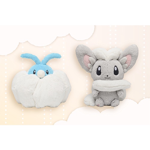 Gấu bông pkm center Jumbo Fluffy Cinccino Plush cao cấp cỡ lớn Nhật Bản Cinccino Comfy Friends