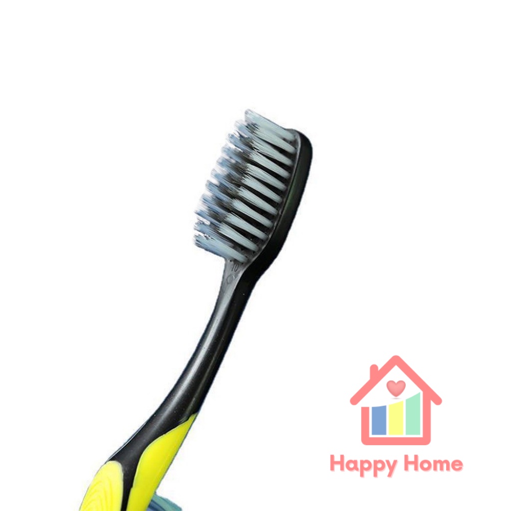 Bàn chải đánh răng than tre sợi nano làm sạch răng miệng Happy Home