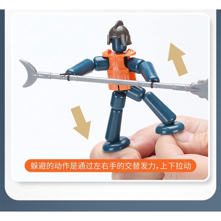 Đồ Chơi Võ Sĩ Thi Đấu 2 Người Chơi - Bộ Đồ Chơi Giật Dây Đấu Võ Đài Có 8 Vũ Khí Giúp Rèn Luyện Khả Năng Phản Xạ Cho Bé