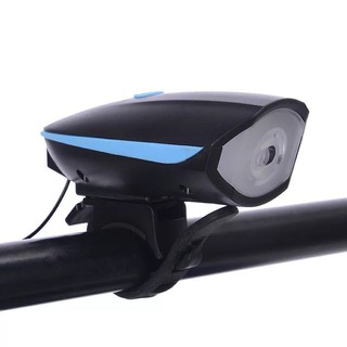 Đèn xe đạp thể thao siêu sáng có còi pin sạc usb led T6 chống nước