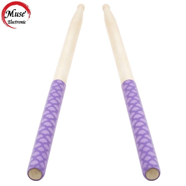 Bộ 2 Vỏ Bọc Bảo Vệ Cây Đánh Trống Họa Tiết Vảy Cá Nhiều Màu Độc Đáo Chống Trượt Tiện Dụng
