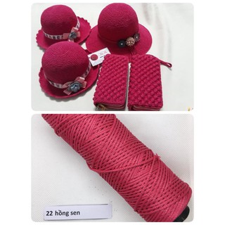 Sợi Dệt Trơn Có Lõi 160gram/cuộn - Len Cuộn Đan Móc