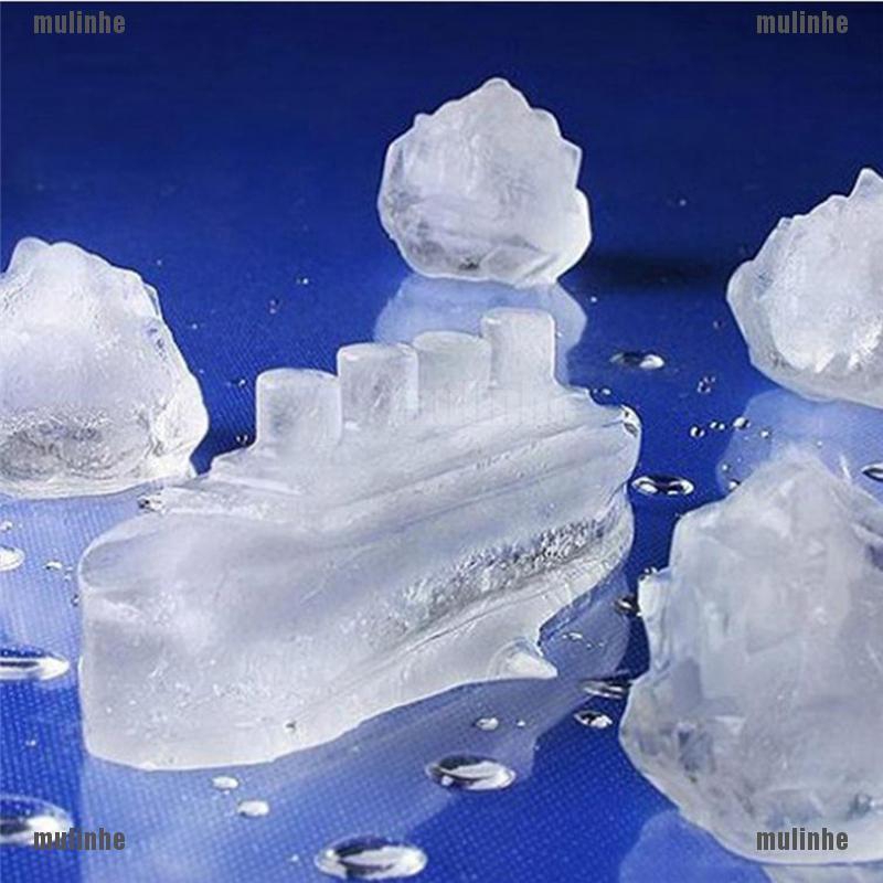 Khuôn silicon hình tàu Titanic làm đá viên tiện lợi