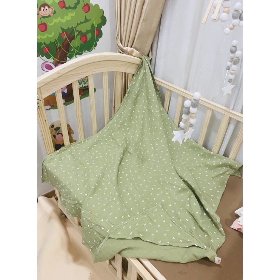 {Mẫu mới} Chăn xô 2 lớp kích thước lớn 1,2*1,5m, xô muslin cao cấp nhà iuem