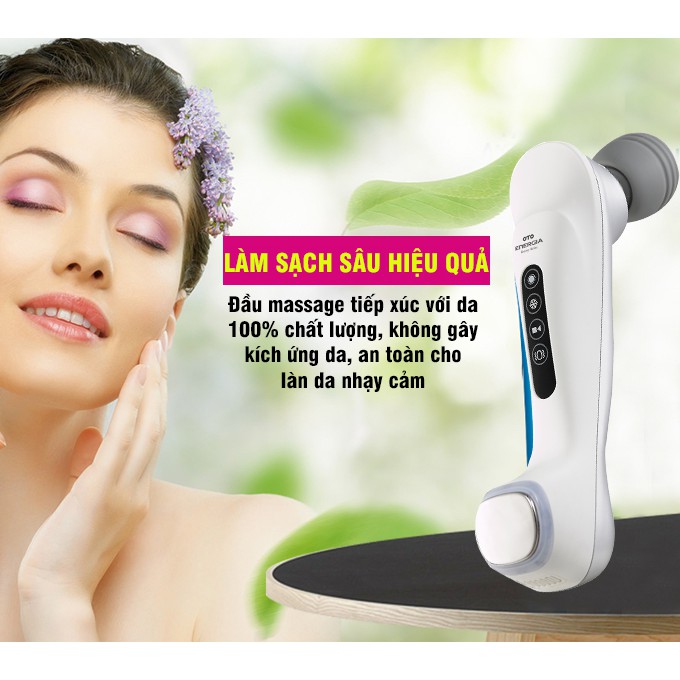 Máy massage mặt chống lão hóa nóng lạnh OTO Energia EG-700 màu bạc