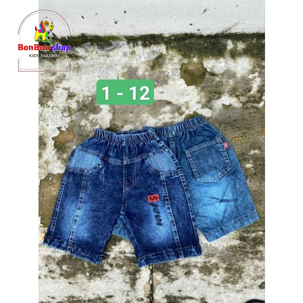 quần bò lửng cho bé trai 1 tuổi đến 5 tuổi