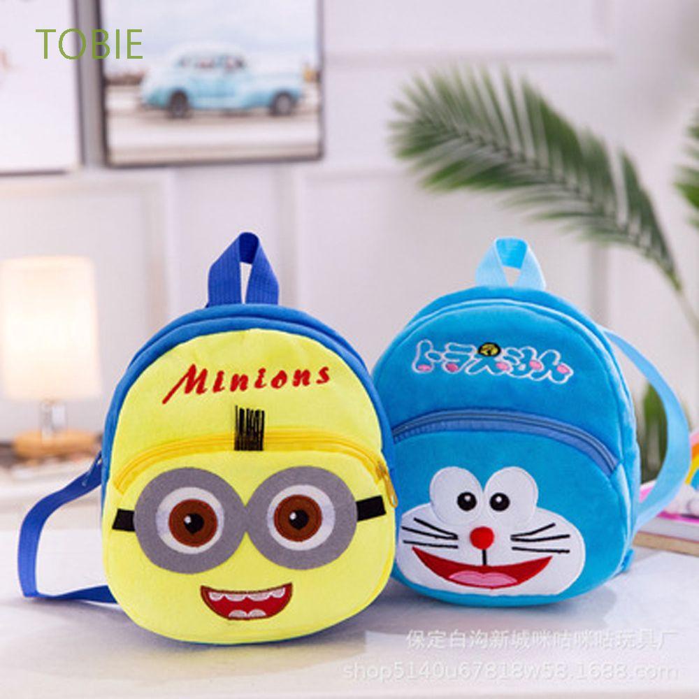Ba lô đi học hình chuột Mickey Minnie Winnie the Pooh Stitch nhồi bông dễ thương cho bé
