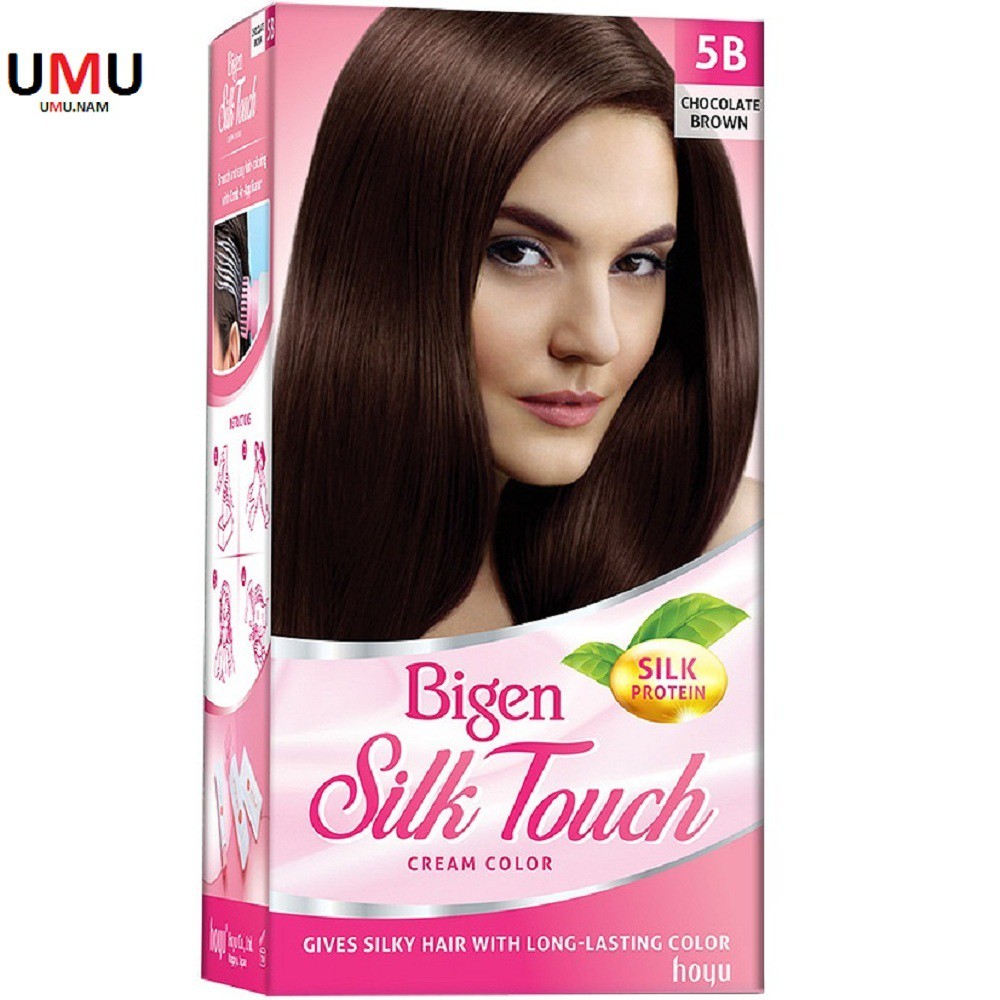 Thuốc Nhuộm Tóc 5B Nâu Sô Cô La Bigen Silk Touch Cream Color BST Chính Hãng.