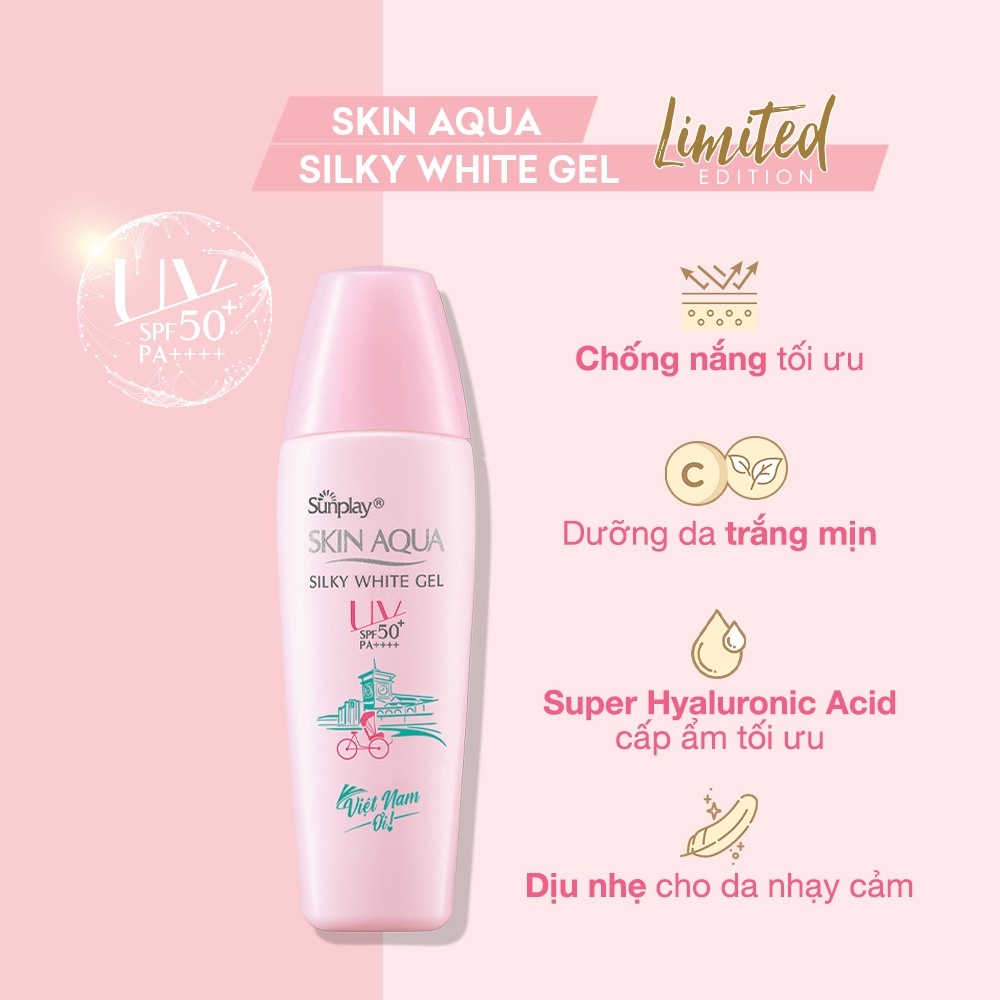 Kem Chống Nắng Skin Aqua Nắp Vàng CHO DA DẦU Clear White Trắng Da Nhạy Cảm - Kcn Sunplay Rohto Cấp Ẩm Chăm Sóc Da Dezy