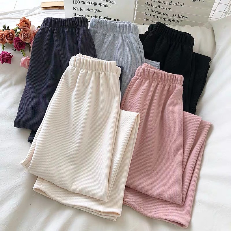Quần Cullotes Ống Rộng Vải Nhung dày ấm | BigBuy360 - bigbuy360.vn