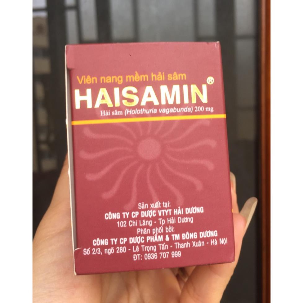 Viên nang mềm hải sâm HAISAMIN hỗ trợ bồi bổ cơ thể