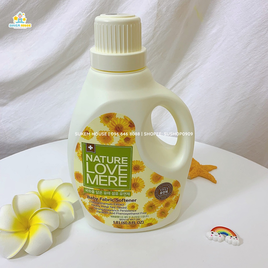Nước giặt/xả quần áo cho bé Nature Love Mere