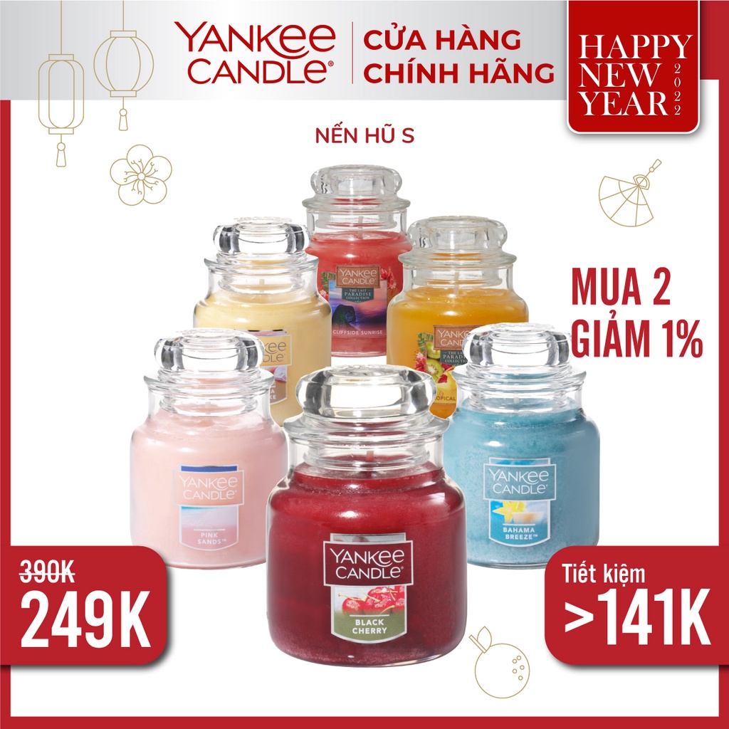 Nến thơm hũ Yankee Candle size S (104g) nhiều mùi