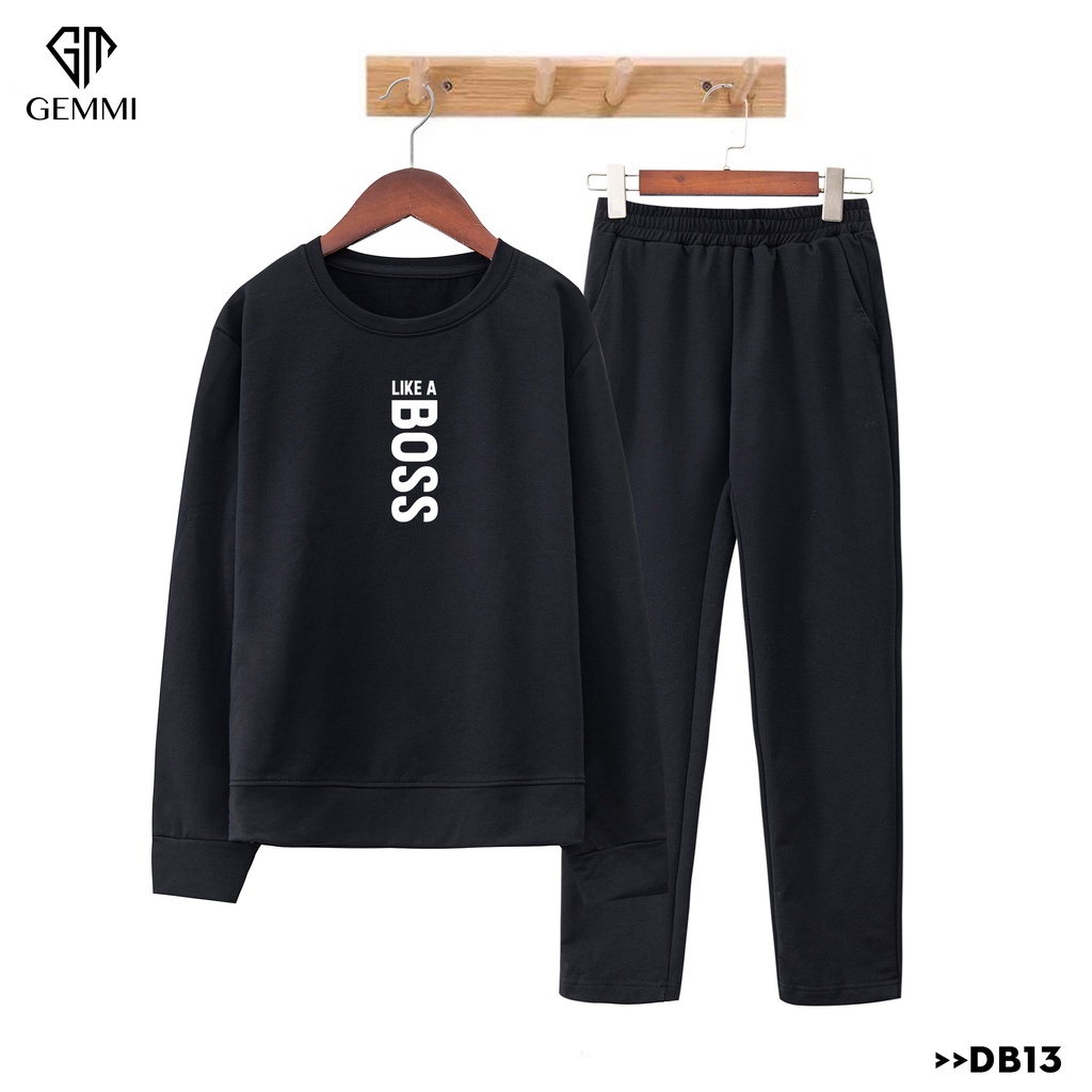Set đồ bộ nữ mặc nhà thiết kế cao cấp in hình Gemmi Fashion DB13
