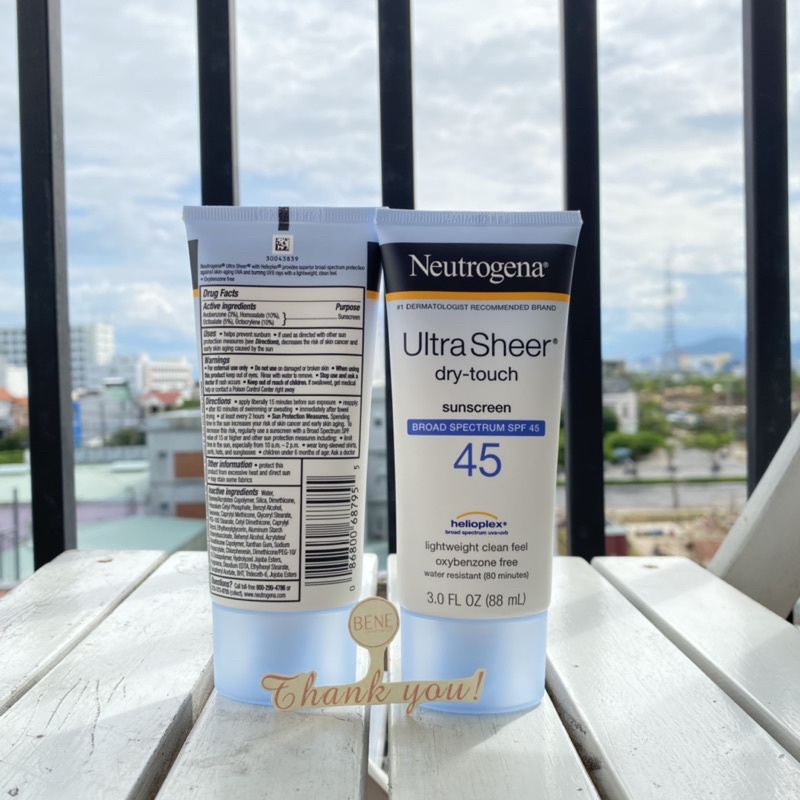 [New Arrival Hè 2021] Kem Chống Nắng Kiềm Dầu Kháng Nước Neutrogena Ultra Sheer Dry Touch SPF 45 | BigBuy360 - bigbuy360.vn
