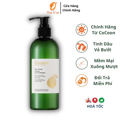 Dầu Xả Bưởi Cocoon Cung Cấp Dưỡng Chất &amp; Độ Ẩm  Pomelo Hair Conditioner 310ml