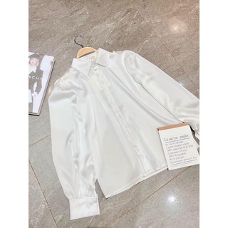sơmi lụa tay bồng