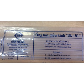 Ống hút thai nam phụng loại chưa tiệt trùng (Túi /10c