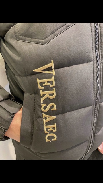 Áo phao Versaec cổ lông