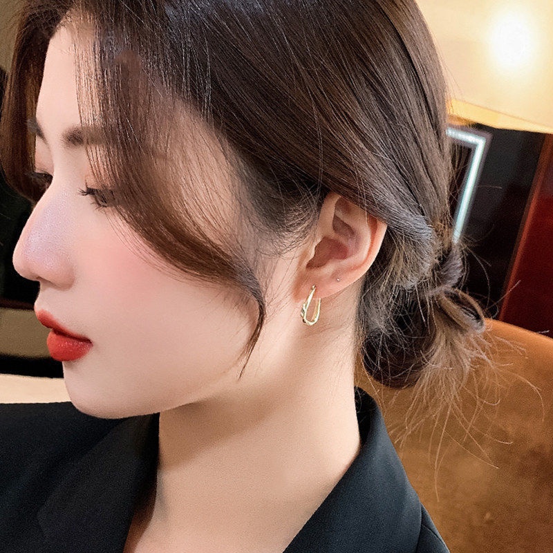 Bông Tai Hình Vuông Thời Trang Thu Đông Cho Nữ