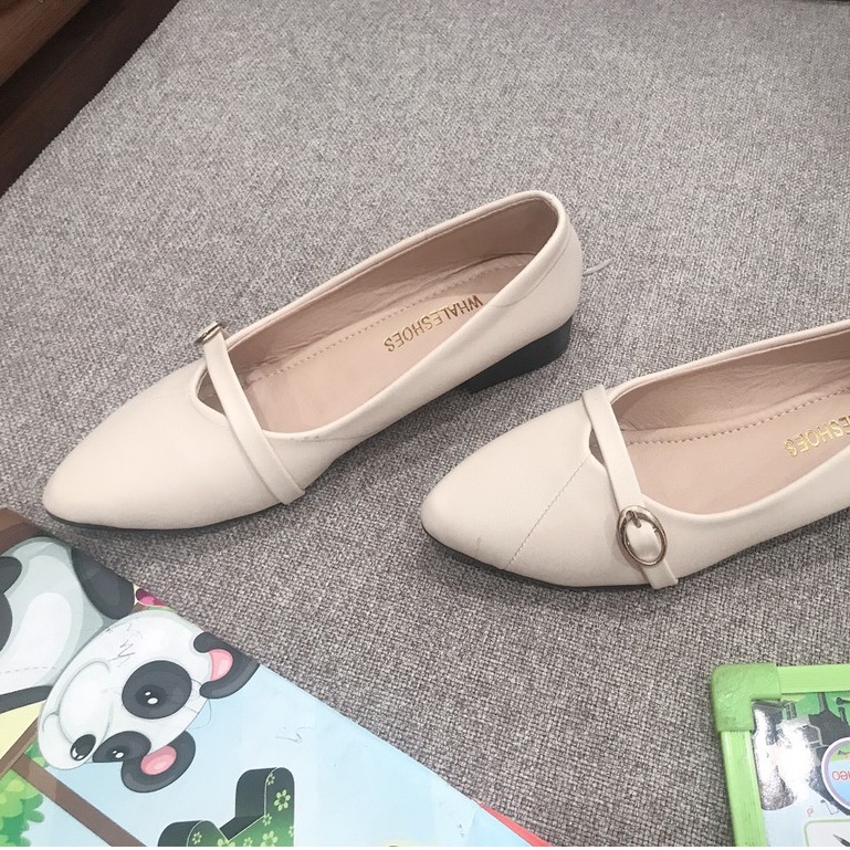 Giày Búp Bê Khóa Ngang da mềm , êm chân mã XKB6