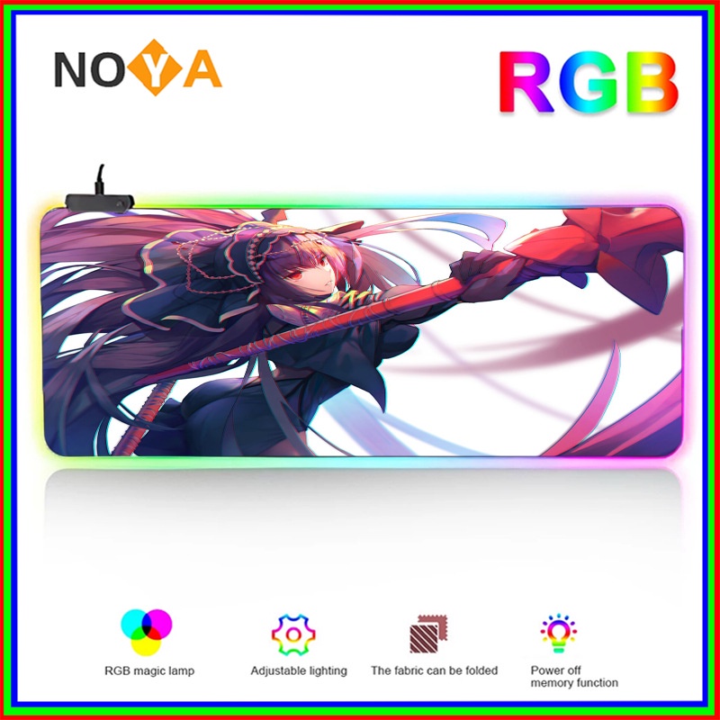 Thảm Lót Chuột Và Bàn Phím Rgb Có Đèn Led Rgb Nhiều Màu Cho Bàn Phím Và Chuột Nuoyang1