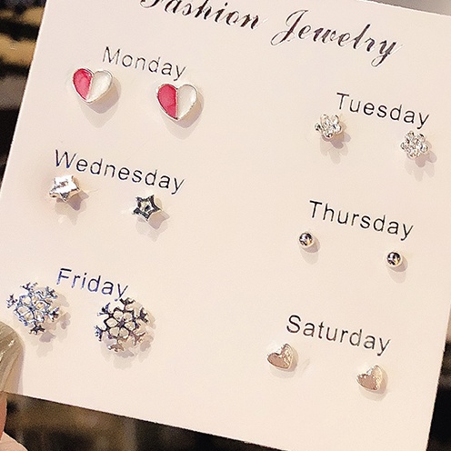 Set Bông Tai Nữ Thiết Kế Đa Dạng Đơn Giản Thời Trang