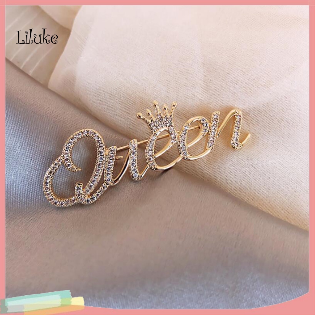 Ghim Cài Áo Hình Chữ Cái Thời Trang Bằng Thép Không Gỉ