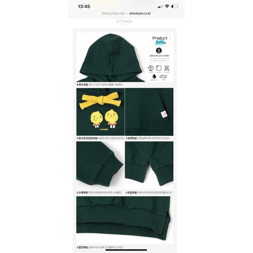 Áo Váy Hoodie Bé Gái Quả Chanh Pimpollo