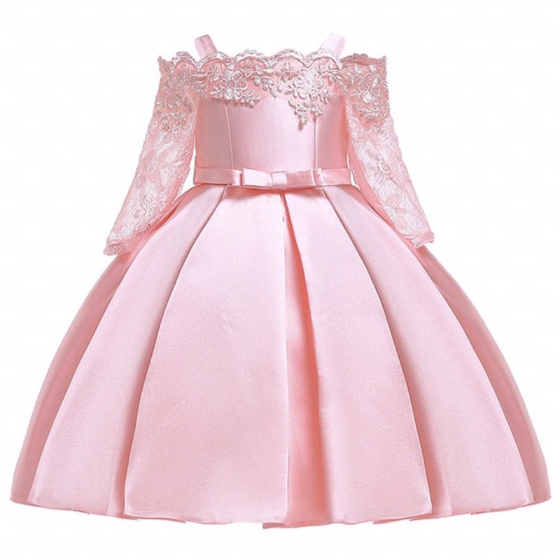 Đầm Công Chúa Cao Cấp Kiểu Trễ Vai vs Phối Ren Tay Lỡ... Cho Bé Từ 03-10 Tuổi.