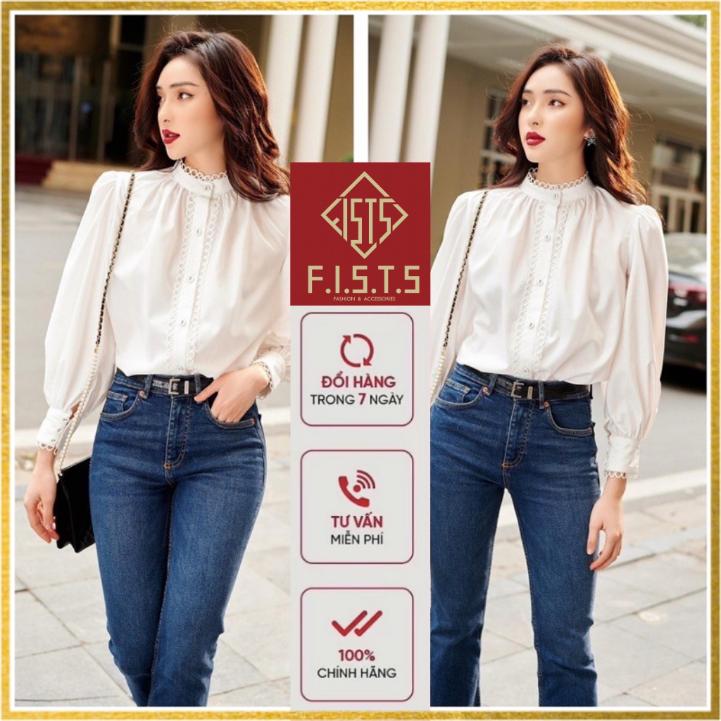Áo sơ mi nữ kiểu bigsize sơ mi trắng F86 hàng thiết kế cách điệu chất mát không nhăn dễ phối các loại quần chân váy