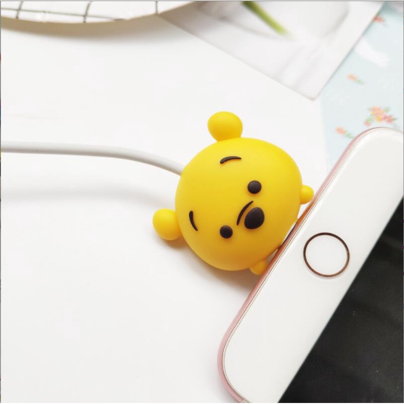 Đầu Bảo Vệ Cáp Sạc usb Hình Thú Đáng Yêu Cho iphone / samsung android