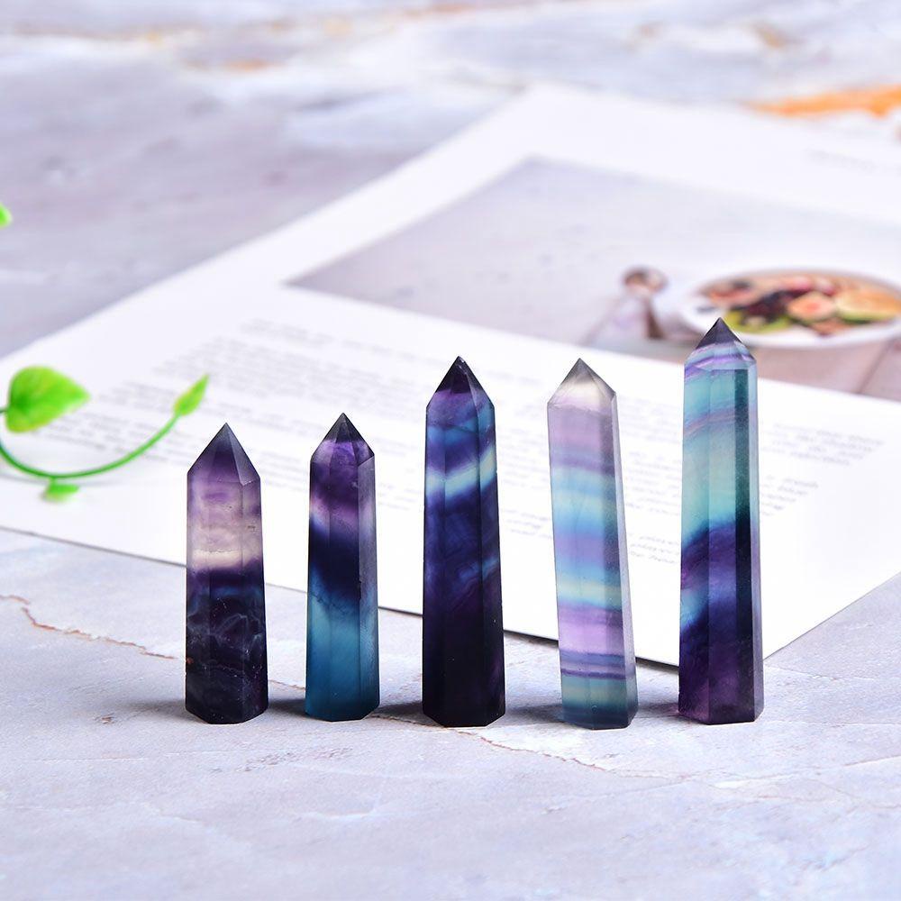 Đá Fluorite Lục Giác Tự Nhiên 4-7CM
