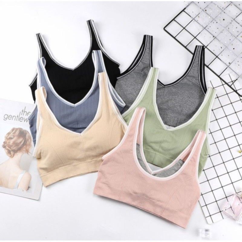 combo áo tank top + bra tập gym yoga nữ